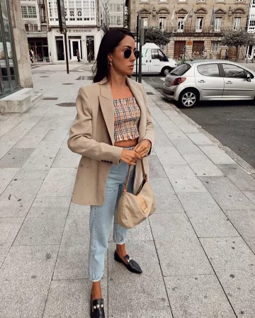 Slouchy Jeans en Azul Claro de Ana Rey en la cuenta de Instagram @dorytrendy