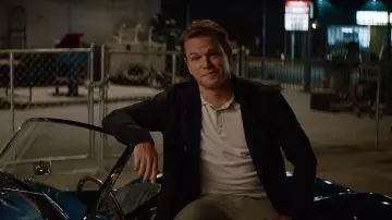 Black Softshell Jacket worn by Carroll Shelby (Matt Damon) in Ford v Ferrari