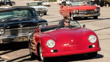 1956 Porsche 356 driven by Carroll Shelby (Matt Damon) in Ford v Ferrari