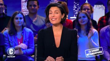 El vestido negro de Alessandra Sublet en C'est Canteloup