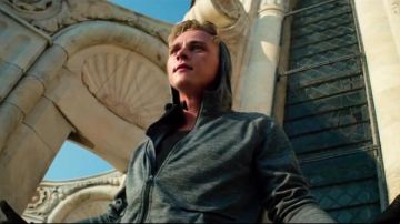 Grey Fleece Hoodie Jacket worn by (Ben Hardy) in 6 Underground