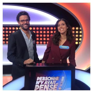 The short dress portfolio gabardine Carole Tolila on the account Instagram of @carole_tolila