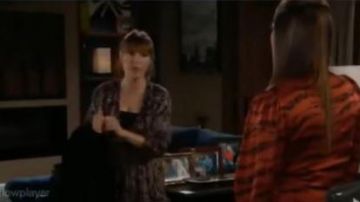 The Kooples Flo­ral-Print dress worn by Chloe Mitchell (Elizabeth Hendrickson) as seen on The Young and the Restless November 19, 2019