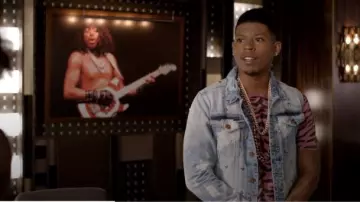 Saint Laurent Animal Print T Shirt worn by Hakeem Lyon (Bryshere Y. Gray) in Empire Season 06 Eisode 07