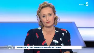 El vestido floral usado por Caroline Roux en C dans l'air del 21/11/2019