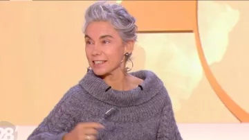 Suéter de alpaca, lana y algodón gris de Elisabeth Quin en 28 minutos el 21.11.2019