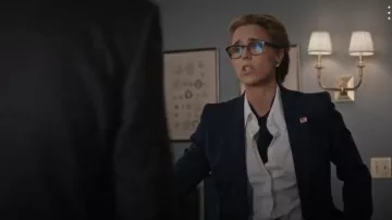 Alexander McQueen Deux Tons Adaptés Blazer. porté par Elizabeth McCord (Téa Leoni) à Madame la Secrétaire Saison 06 Episode 07