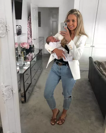 Denim Pantalon de Chloe Hollande sur l'Instagram account @chloe_lauren_xx