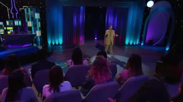 Zara Satin Pants worn by Lilly Singh on A Little Late with Lilly Singh November 15, 2019