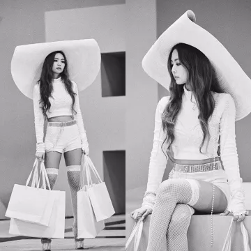 Pantalones cortos blancos de Jennie Kim en instagram de @kpopper account._.multifandom_