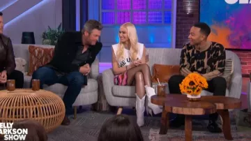 Christian dior Pull à col Roulé porté par John Legend sur L'Kelly Clarkson Montrer le 21 novembre 2019