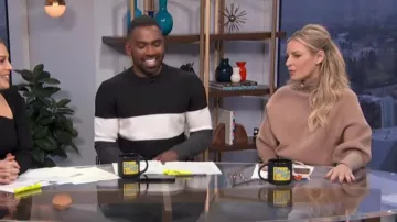 L'acné studios Kelenor Chandail porté par Morgan Stewart sur E! News Du 20 Novembre 2019