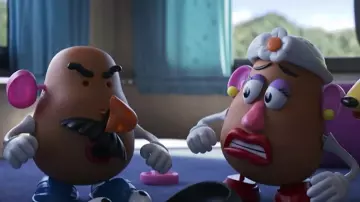 La réplica del juguete Mr. Potato en la película animada Toy Story 4