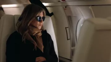 Celine Cat Eye Black Sun­glass­es worn by Alex Levy (Jennifer Aniston) in The Morning Show Season01 Episode06