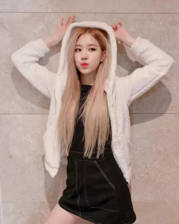 La veste polaire de Rosé sur le compte Instagram de @roses_are_rosie