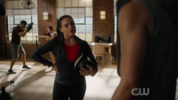 Lululemon Grey Workout Jacket worn by Maggie Vera (Sarah Jeffery) in Charmed Season 02 Episode 07