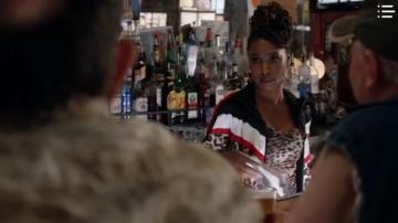 Pam & Gela Leopard Print Veste portée par Veronica Fisher (Shanola Hampton) dans Éhontée Season10 Episode03