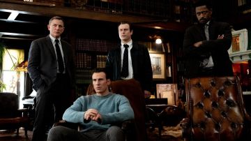 Blue sweater worn by Ransom Drysdale (Chris Evans) in Knives Out