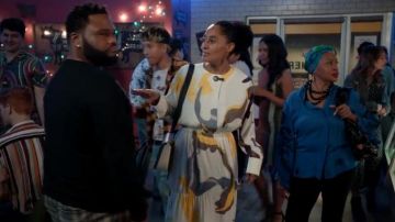 Tibi Ant Farm Panneau imprimé de la Robe portée par arc-en-ciel Johnson (Tracee Ellis Ross), en black-ish Saison 6 Épisode 9