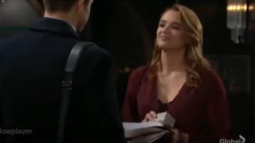 Ann taylor Snake Print Wrap Dress worn by Summer Newman (Hunter King) as seen on The Young and the Restless November 27, 2019