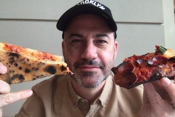 Noir cap de Brooklyn porté par Jimmy Kimmel sur son Instagram account @jimmykimmel