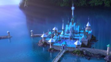 The replica toy of the Chateau darendale in The snow Queen 2