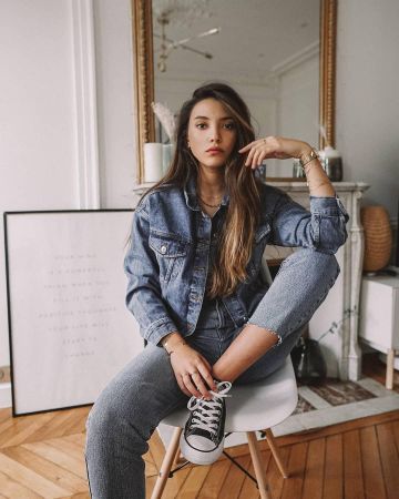 Les Chuck Taylor Converse basses portées par Wendy Swan sur le compte Instagram de @wendyswan
