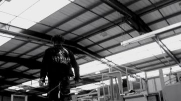Jean jacket black Misbhv "Euphoria" driven by Scarlxrd in her clip BACKWARDS.
