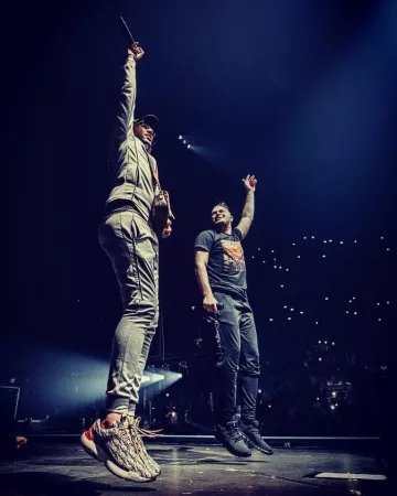 Sneaker Dior worn by Heuss the Bastard on the account Instagram of @heuss_lenfoire