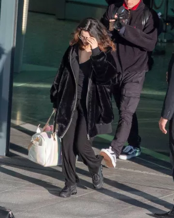 Puma Cell Stellar Sneakers worn by Selena Gomez Heathrow Airport December 2, 2019