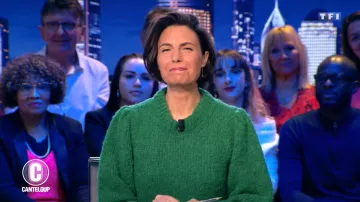 The green sweater in alpaca of Alessandra Sublet's in It is Canteloup