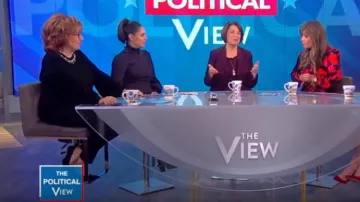 Elie tahari Sharar Faux-Pearl Neck Sweater worn by Joy Behar on The View December 2, 2019