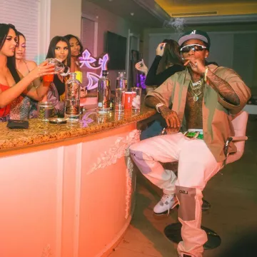 New Green Era 59Fifty MLB Basic Los Angeles Dodgers Green Fitted Headwear Cap of Wiz Khalifa on the Instagram account @wizkhalifa