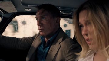 Albert Thurston Dove Grey with Gilt Barathea Braces worn by James Bond (Daniel Craig) as seen in No Time To Die