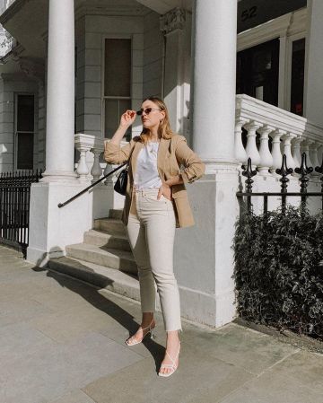 Beige Straight Pant of Alix on the Instagram account @icovetthee