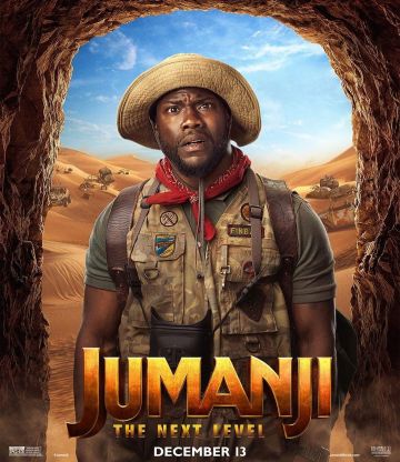 The bob beige of Kevin Hart on the poster for Jumanji 2, and on the account Instagram of @kevinhart4real