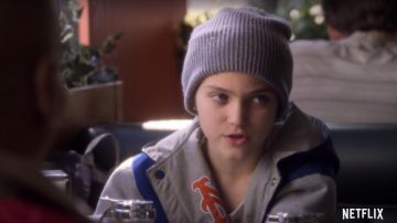 Grey Beanie hat worn by AJ (Izzy G.) as seen in AJ and the Queen (Season 1)