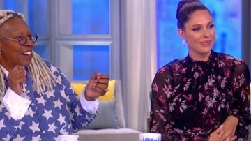 Blusa de seda Ramy Brook usada por Abby Huntsman en The View 5 de diciembre de 2019