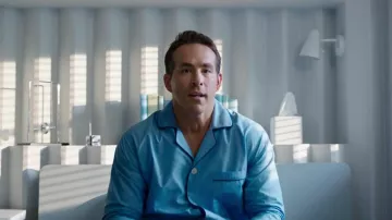 Pijama azul usado por Guy (Ryan Reynolds) en Free Guy