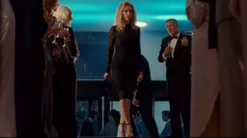 Noir Dentelle Mini Robe portée par Barbara Minerva / Guépard (Kristen Wiig) dans Wonder Woman 1984