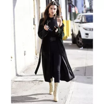 Inamorata Chambers Catsuit worn by Emily Ratajkowski New York City December 5, 2019