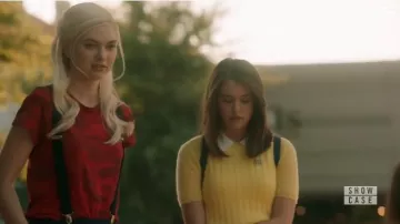 Vince Cit­rine Cash­mere Pullover worn by Josie Saltzman (Kaylee Bryant) in Legacies Season02 Episode07