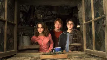 Pink jacket of Hermione Granger (Emma Watson) in Harry Potter and the Prisoner of Azkaban