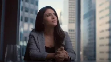 Veronica Beard Grey Blazer a cuadros usado por Dani Núñez (Arienne Mandi) en The L Word: Generation Q Temporada 1 Episodio 1