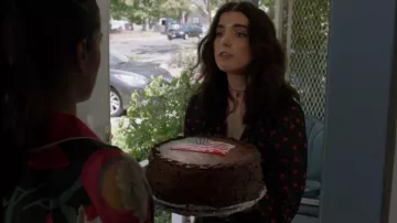 La Kooples Viscose Haut à Motifs portés par Megan (Emmy Rossum) dans Shameless Saison 10, Épisode 05