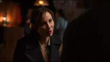 J Crew Navy Coat worn by Paige Lassiter (Lexa Doig) in Virgin River Season 01 Episode 04