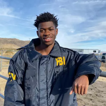 FBI Jacket worn by Lil Nas X on the Instagram account @lilnasx