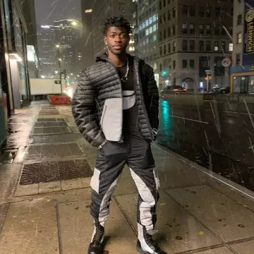 COLMAR RIBBED JACKET worn by Lil Nas X on the Instagram account @lilnasx