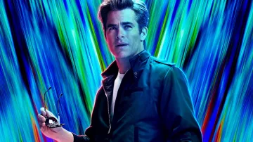 Dita Mach-One Sunglasses Black Frame worn by Steve Trevor (Chris Pine) in Wonder Woman 1984