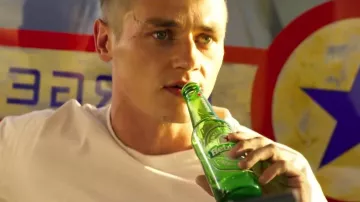 Heineken Beer drunk by (Ben Hardy) in 6 Underground